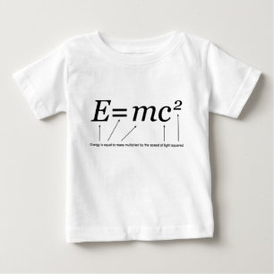 E=MC2 Einstein's Theory of Relativity Baby T-Shirt