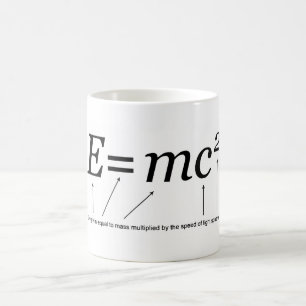 E=MC2 Einstein's Theory of Relativity Coffee Mug