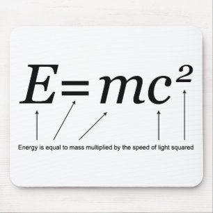 E=MC2 Einstein's Theory of Relativity Mouse Pad