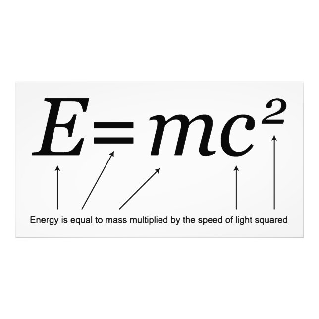 E=MC2 Einstein's Theory of Relativity Photo Print (Front)