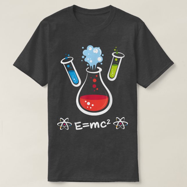 E=mc2 Equation Unique Minimalist Relativity Scienc T-Shirt (Design Front)