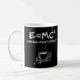 E=MC2 Funny Science Coffee Energy Milk Coffee Mug