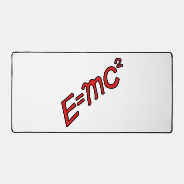 E = mc² – Genius Mode On Desk Mat (Front)