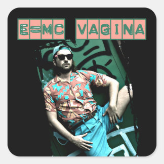 e=mcvagina square sticker