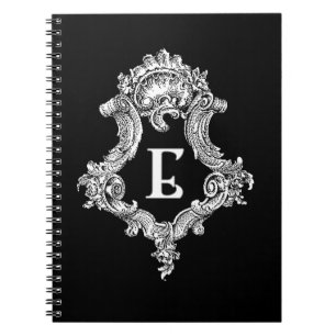 E Monogram Initial Notebook