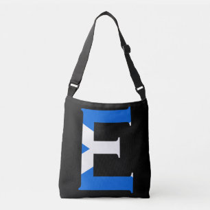 E Monogram overlaid on Scottish Flag cbbcnt Crossbody Bag