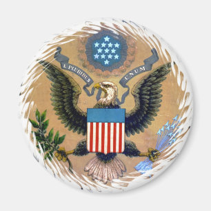 E Pluribus Unum Patriotic United States of America Magnet