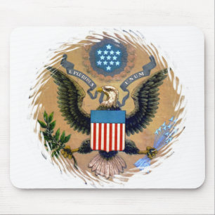 E Pluribus Unum Patriotic United States of America Mouse Pad