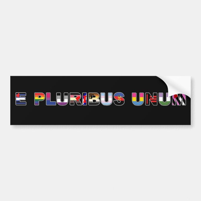 E Pluribus Unum Pride Sticker (Front)