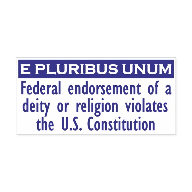 E PLURIBUS UNUM Stamp - Purple/XL (Design)