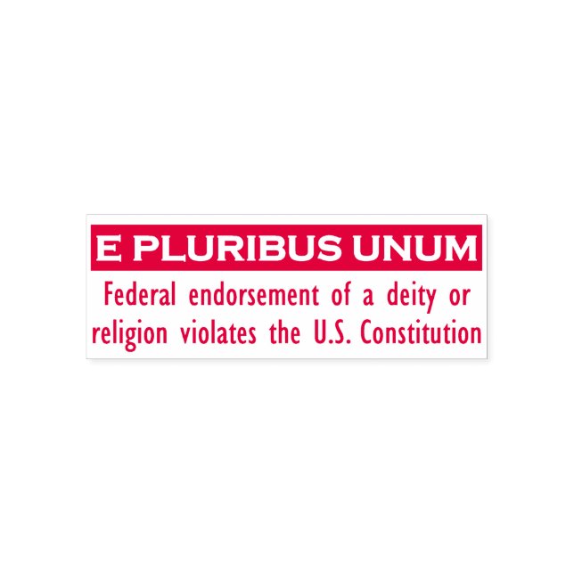 E PLURIBUS UNUM Stamp - Red/Medium (Design)