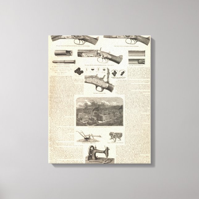E Remington and Sons Canvas Print (Front)