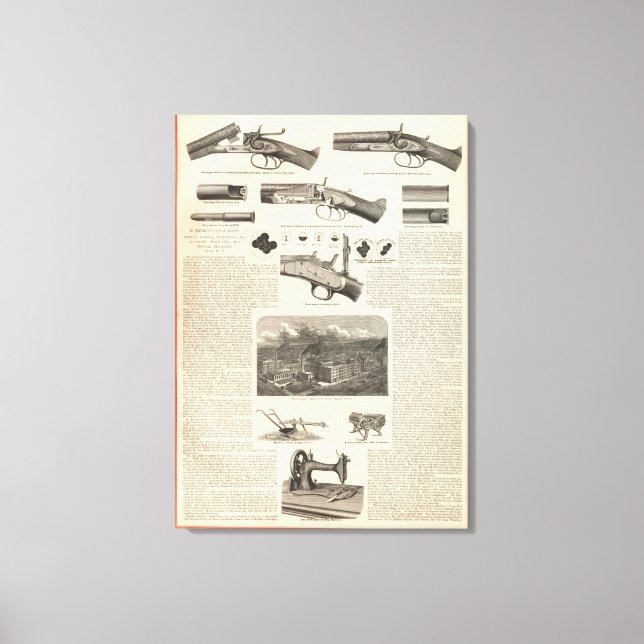 E Remington and Sons Canvas Print (Front)