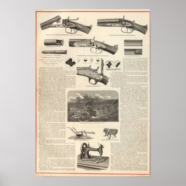 E Remington and Sons Poster (Front)