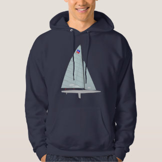 E Scow One Design Racing Sailboat Hoodie