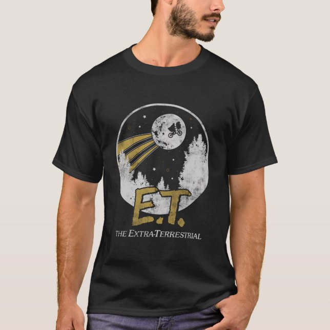 E.T. The Extra-Terrestrial Moon Poster T-Shirt (Front)