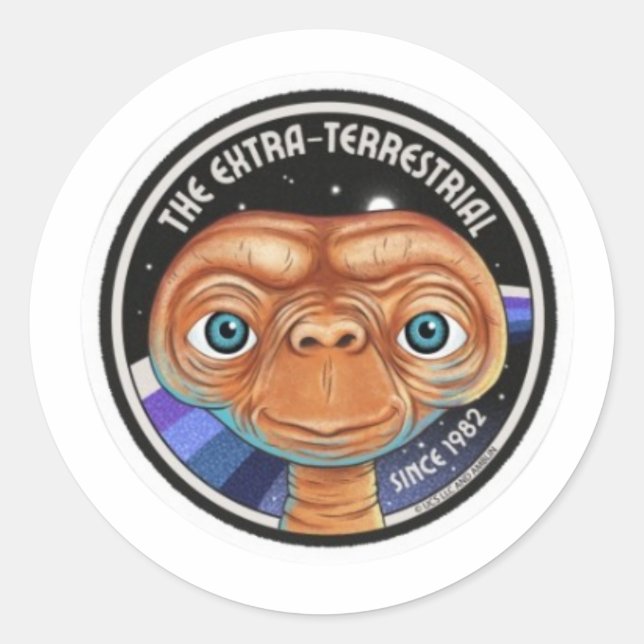 E.T. The Extra-Terrestrial Since 1982 Classic Round Sticker (Front)