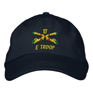 E Troop, 17th Cavalry Embroidered Hat