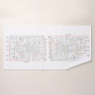 E Type Jag, Wiring Diagram. Bath Towel Set