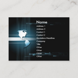 E world america business card