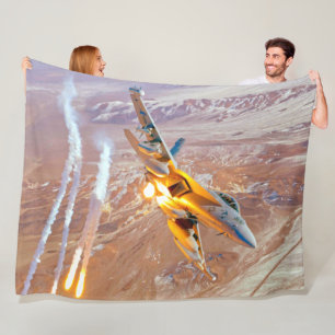 EA-18G GROWLER FLEECE BLANKET