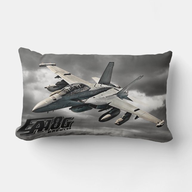 EA-18G Growler Throw Pillow Throw Pillow (Front)