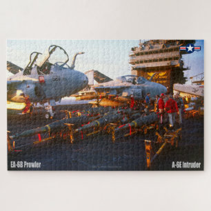 EA-6B PROWLER and A-6E INTRUDER (20x30 INCH) Jigsaw Puzzle