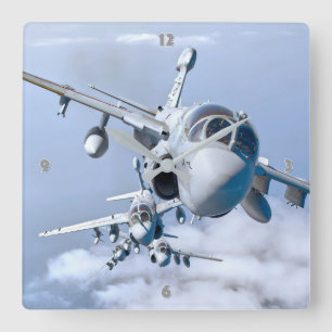 EA-6B PROWLER SQUARE WALL CLOCK