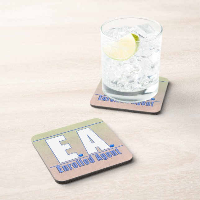 EA LOGO1 ENROLLED AGENT COASTER (Right Side)