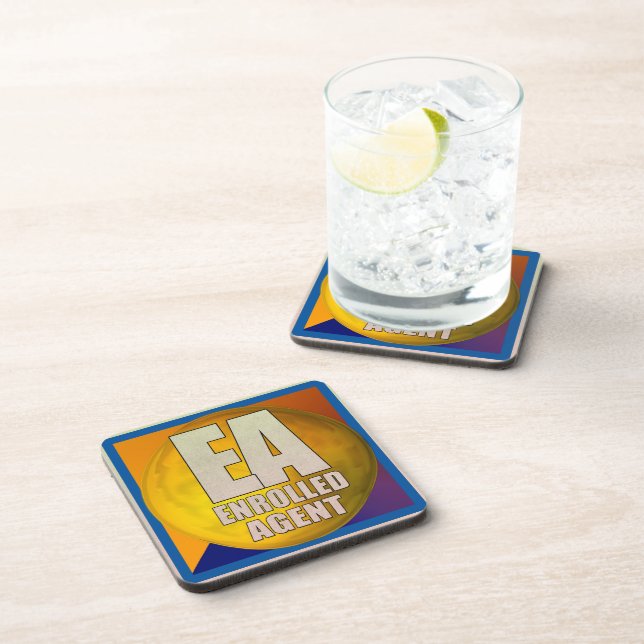 EA LOGO ENROLLED AGENT COASTER (Right Side)