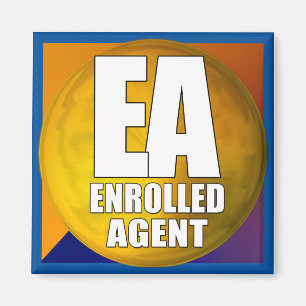 EA LOGO ENROLLED AGENT MAGNET