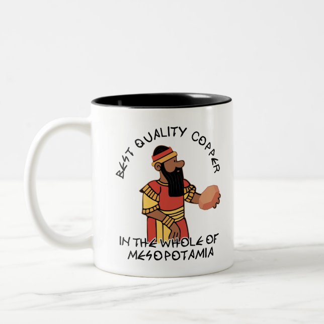 EA Nasir Complaint Tablet Copper Merchant Two-Tone Coffee Mug (Left)