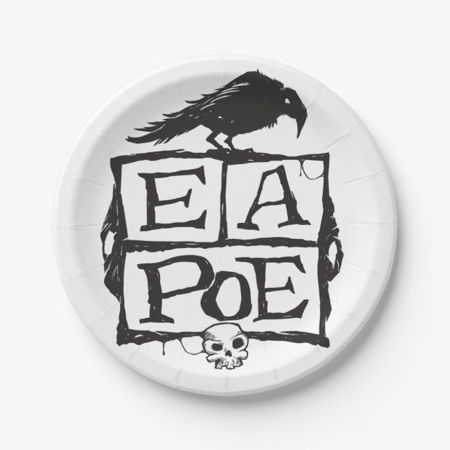 EA Poe Boxes Paper Plates (Front)