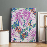 EA Séguy botanical Premium Wrapped Canvas<br><div class="desc">Botanical flower print by renowned French artist Émile-Allain Séguy. He produced eleven albums inspired by insects,  butterflies and nature,  with intricate Art Nouveau and brightly coloured Art Deco geometric floral patterns. He used a unique printing technique called Pochoir,  the method of applying pigment to paper through stencils.</div>