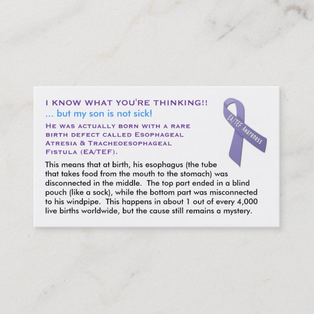 EA/TEF Cards for Boys (Front)