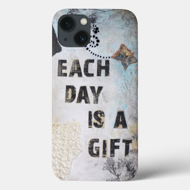 Each Day Is A Gift Quote Case-Mate iPhone Case (Back)