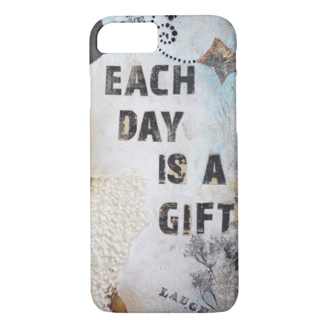 Each Day Is A Gift Quote Case-Mate iPhone Case (Back)