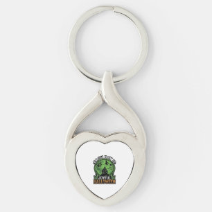 Each Day Joyful Halloween Haunted House Witch Cat  Key Ring