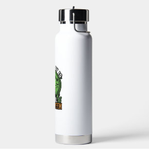 Each Day Joyful Halloween Haunted House Witch Cat  Water Bottle