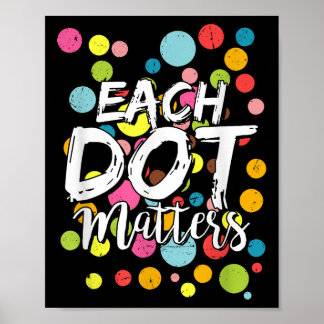 Each Dot S Polka Dot Lover Happy Dot Day Kids Girl Poster