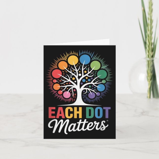 Each Dot S Polka Dots Tree _3  Card (Front)