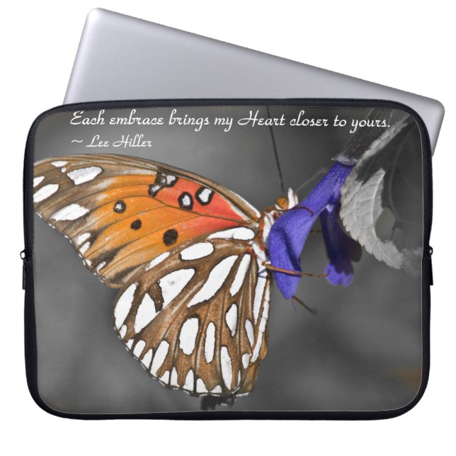 Each embrace brings my Heart... LapTop Sleeve (Front)