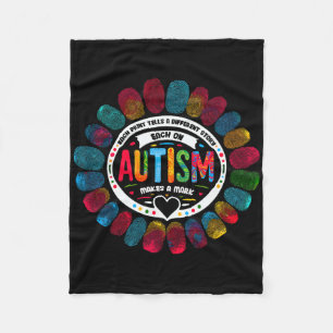 Each Print Tells A Different Story Fingerprint Aut Fleece Blanket