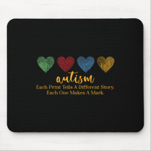 Each Print Tells A Different Story Fingerprint Hea Mouse Pad