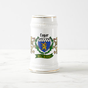 Eagar Irish Shield Personalised Beer Stein