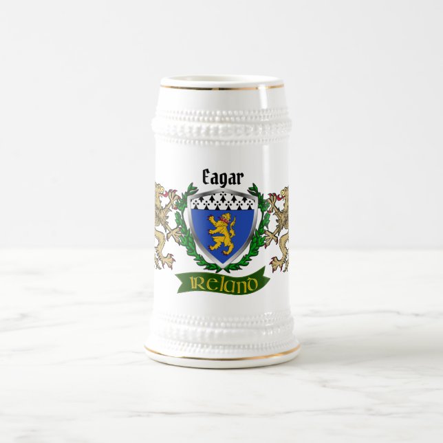 Eagar Irish Shield Personalised Beer Stein (Center)