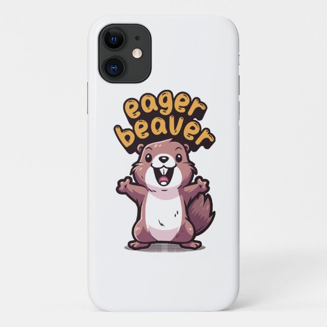 Eager Beaver Case-Mate iPhone Case (Back)