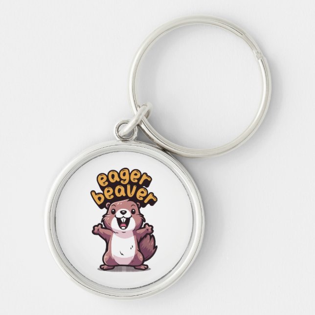 Eager Beaver Key Ring (Front)