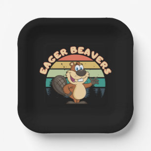 Eager Beavers Paper Plate