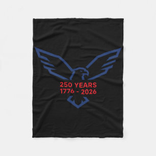 Eagle 250 Years 1776-2026 250th Birthday Minimalis Fleece Blanket